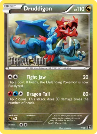 Druddigon #17 · Dragon Vault Pokémon card