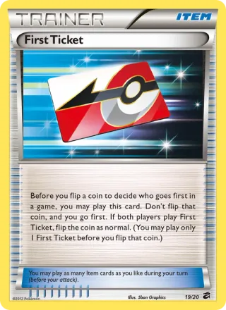 First Ticket #19 · Dragon Vault Pokémon card