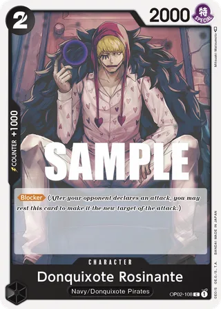Donquixote Rosinante #OP02-108 · ST-19: Starter Deck 19 BLACK Smoker One Piece card