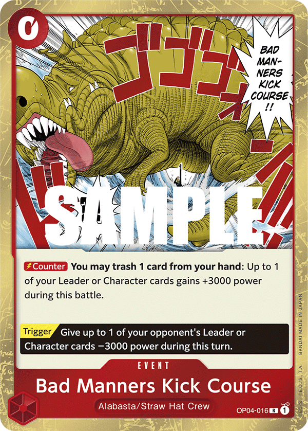 Bad Manners Kick Course full card art