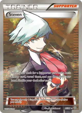 Steven #95 · Ancient Origins Pokémon card