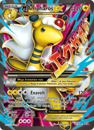 M Ampharos EX #88 · Ancient Origins Pokémon card