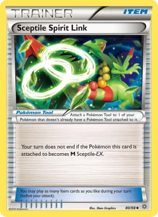 Sceptile Spirit Link #80 · Ancient Origins Pokémon card