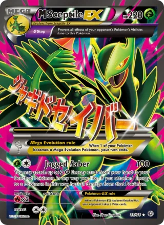 M Sceptile EX #85 · Ancient Origins Pokémon card