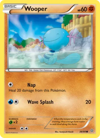 Wooper #38 · Ancient Origins Pokémon card