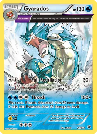 Gyarados #21 · Ancient Origins Pokémon card