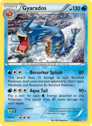 Gyarados #20 · Ancient Origins Pokémon card