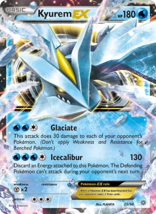 Kyurem EX #25 · Ancient Origins Pokémon card