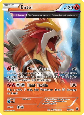 Entei #15 · Ancient Origins Pokémon card