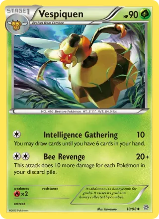 Vespiquen #10 · Ancient Origins Pokémon card