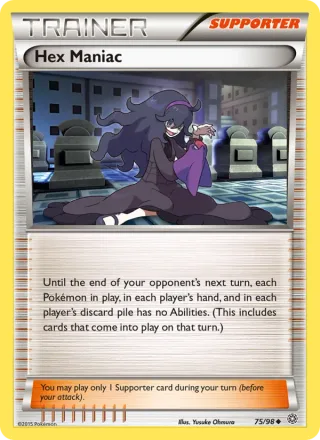 Hex Maniac #75 · Ancient Origins Pokémon card