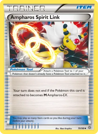 Ampharos Spirit Link #70 · Ancient Origins Pokémon card