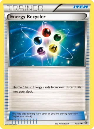 Energy Recycler #72 · Ancient Origins Pokémon card