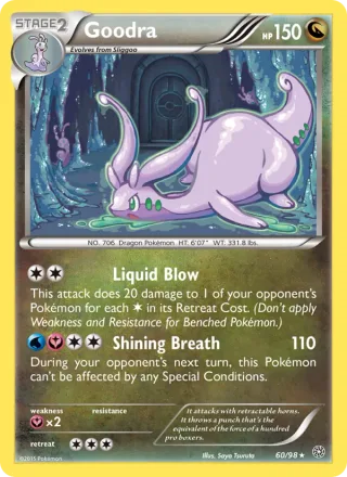 Goodra #60 · Ancient Origins Pokémon card
