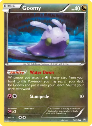 Goomy #58 · Ancient Origins Pokémon card