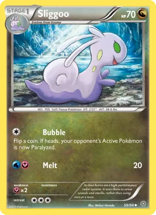Sliggoo #59 · Ancient Origins Pokémon card