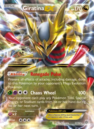 Giratina EX #57 · Ancient Origins Pokémon card