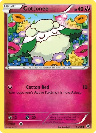 Cottonee #55 · Ancient Origins Pokémon card