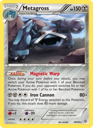 Metagross #49 · Ancient Origins Pokémon card