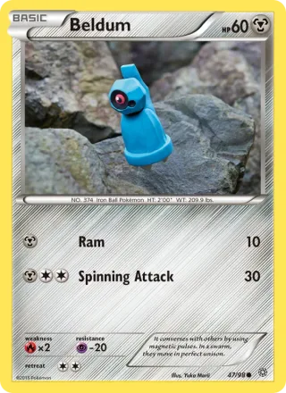 Beldum #47 · Ancient Origins Pokémon card