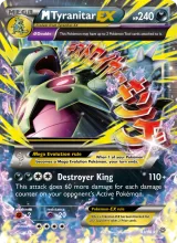 M Tyranitar EX · Ancient Origins Pokémon card