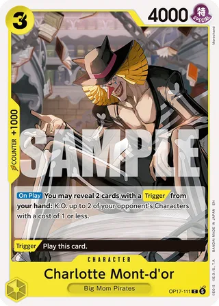 Charlotte Mont-d'or #OP17-111 · The World's Strongest Warriors One Piece card