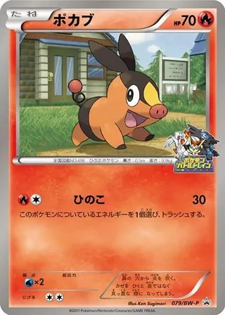 Tepig #079 · BW-P Promotional cards Pokémon Japan card
