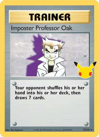 Imposter Professor Oak #CC004 · Celebrations Classic Collection Pokémon card