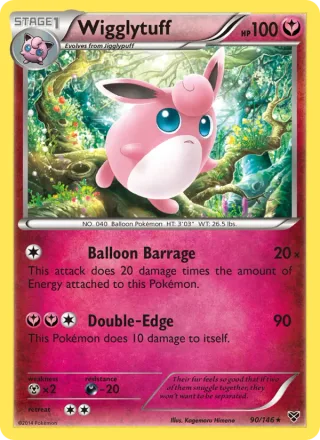 Wigglytuff #90 · XY Pokémon card