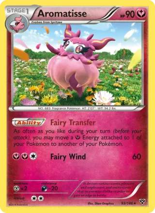 Aromatisse #93 · XY Pokémon card