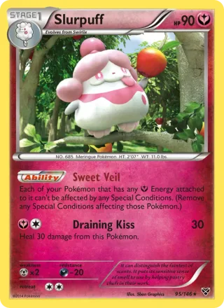 Slurpuff #95 · XY Pokémon card