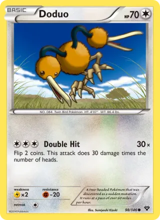 Doduo #98 · XY Pokémon card