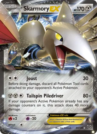 Skarmory EX #80 · XY Pokémon card