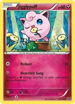 Jigglypuff #87 · XY Pokémon card