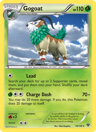 Gogoat #19 · XY Pokémon card