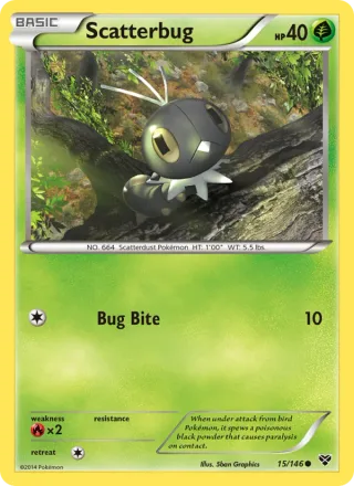 Scatterbug #15 · XY Pokémon card