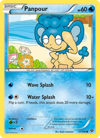 Panpour #37 · XY Pokémon card