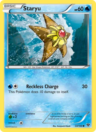Staryu #33 · XY Pokémon card