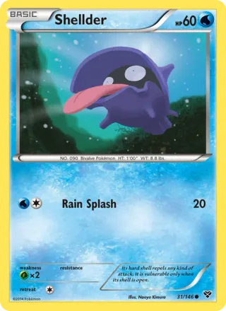 Shellder #31 · XY Pokémon card