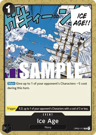 Ice Age #OP02-117 · Paramount War Pre-Release Cards One Piece card