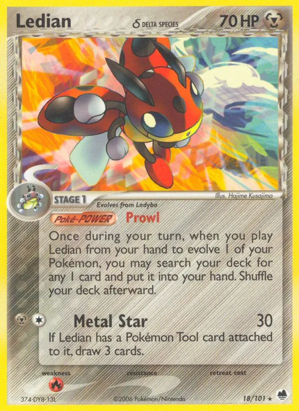 Ledian δ full card art