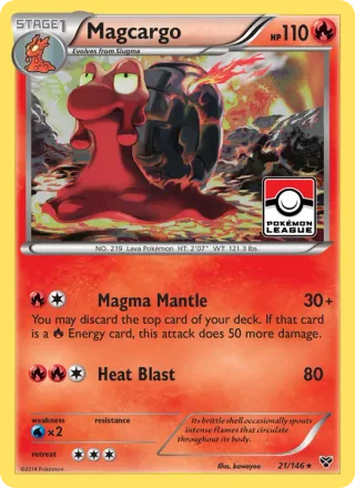 Magcargo #21 · XY Pokémon card