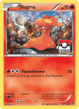 Slugma #20 · XY Pokémon card