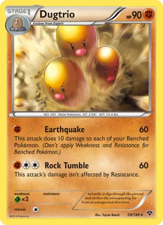 Dugtrio #59 · XY Pokémon card