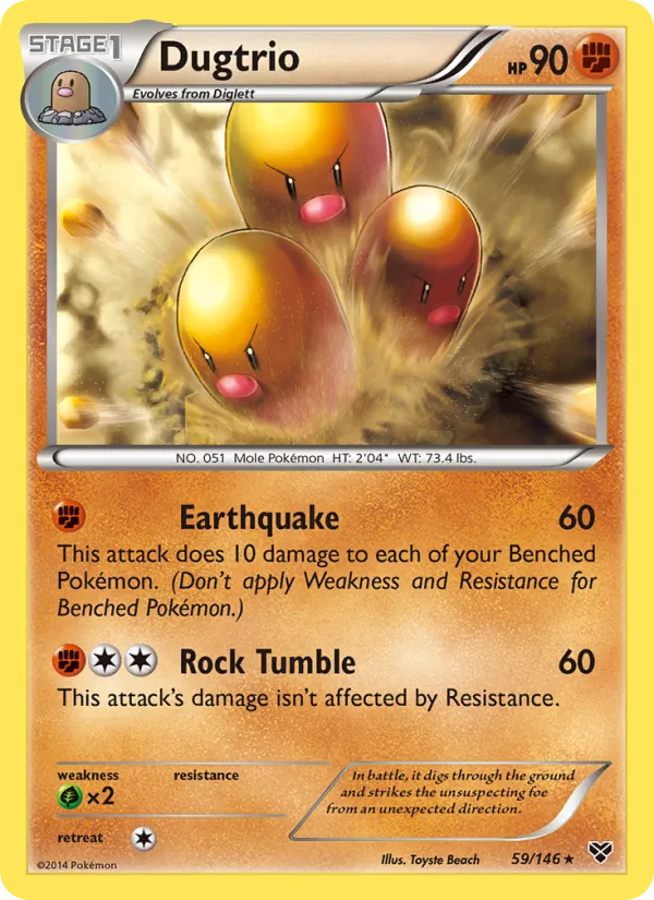 Dugtrio full card art