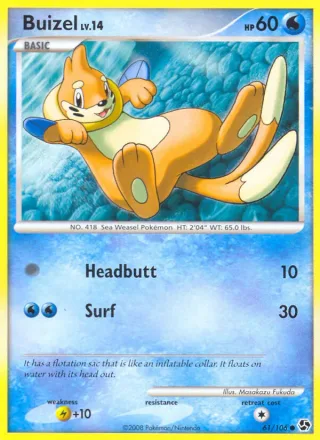 Buizel #61 · Great Encounters Pokémon card