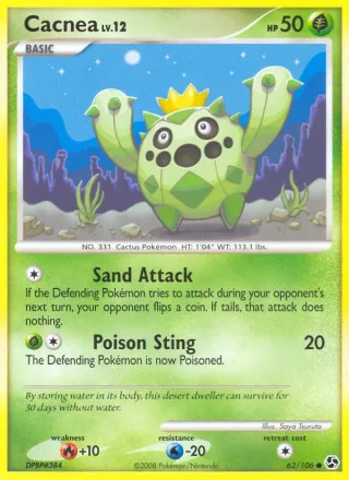 Cacnea #62 · Great Encounters Pokémon card