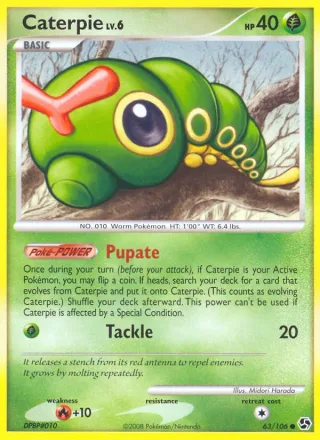 Caterpie #63 · Great Encounters Pokémon card