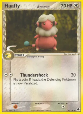 Flaaffy δ #30 · Dragon Frontiers Pokémon card