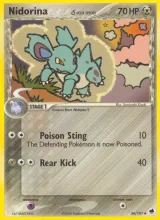 Nidorina δ · Dragon Frontiers Pokémon card